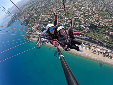 paragliding flight