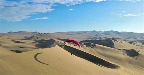 paragliding over Huacachina