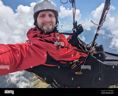 paragliding selfie