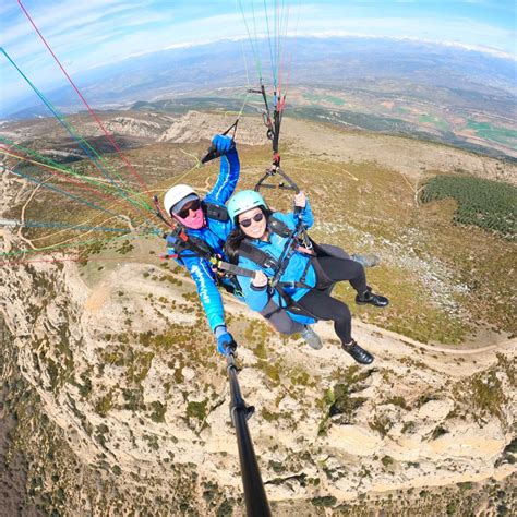 Breathtaking paragliding views of Barcelona