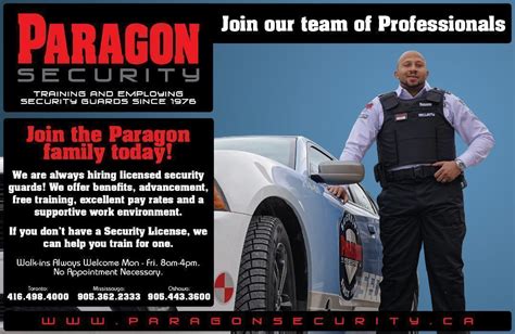 paragon security employment
