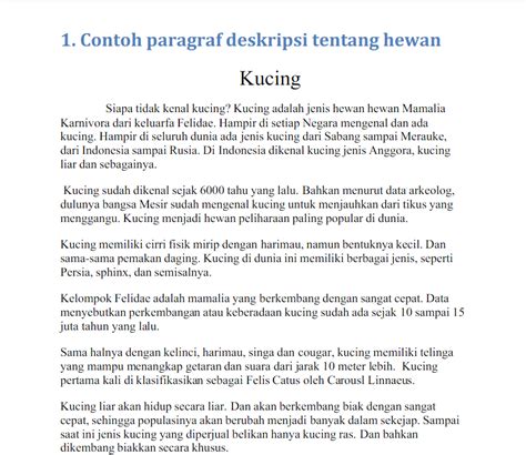 CONTOH PARAGRAF DESKRIPSI TERPANJANG DARI 2 SAMPAI 30 KALIMAT Rijal Akbar