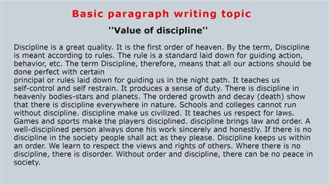 paragraph writing topics with answers in english