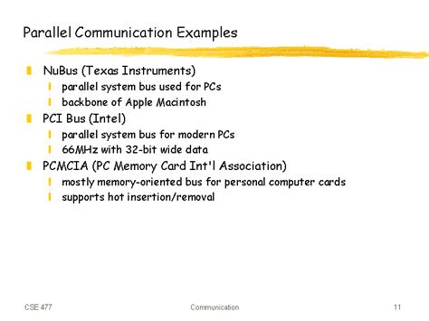 parallel communication example