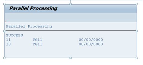 parallel processing in sap abap report