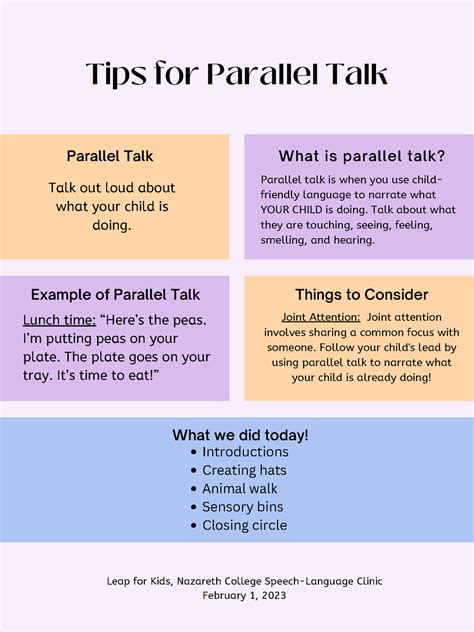 parallel talk examples