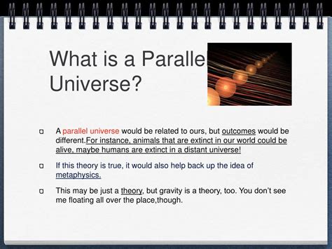 parallel universe meaning in tagalog sentence