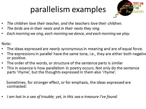 parallelism figure of speech meaning and examples