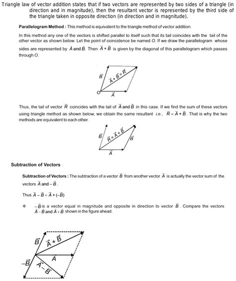 parallelogram law of vector addition questions and answers pdf physics