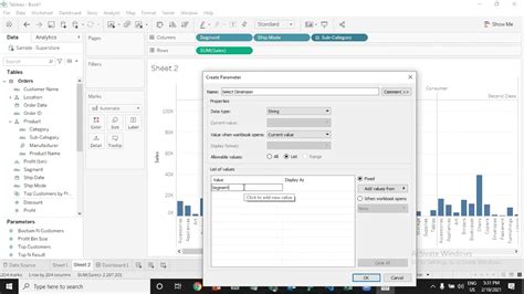 parameter use cases in tableau