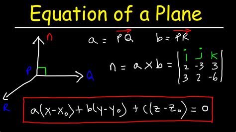 parametric equation of a plane given 3 points calculator