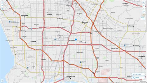 Paramount Map Of California