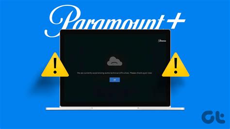 paramount plus not working on laptop