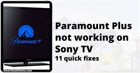 paramount plus not working on sony tv