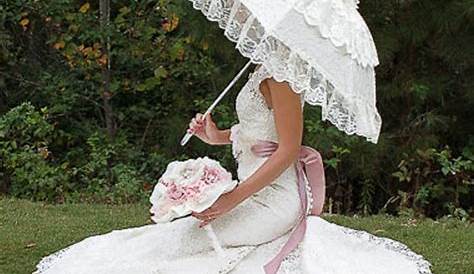 Parasol Umbrella Wedding Newest Lace Pure Cotton Embroidered