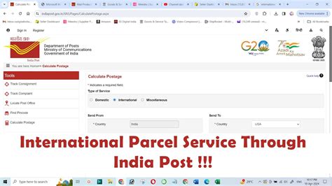 parcel through india post