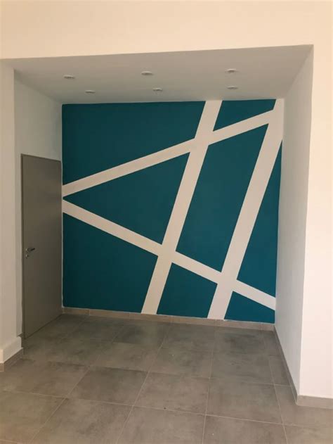 Pared Pintada Con Lineas