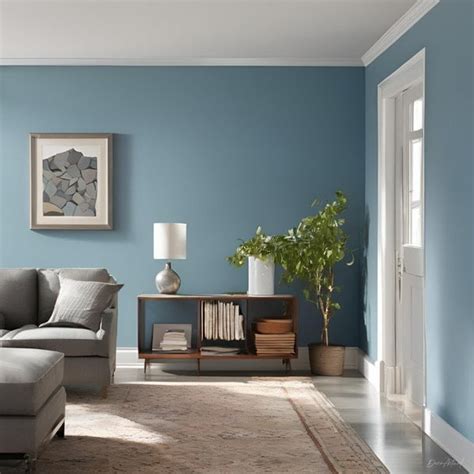 Paredes Azul Con Gris