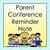 parent conference reminder