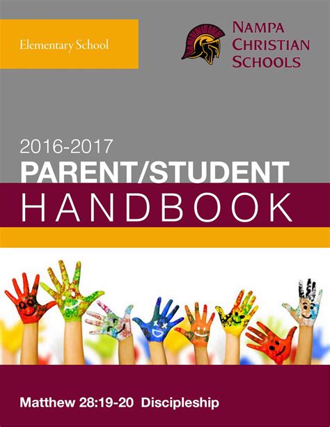 parent handbook for school