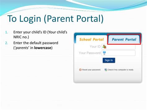 parent portal friday login