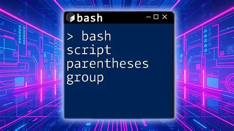 Parentheses Bash Commands