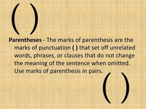 Parentheses Definition In Math Terms