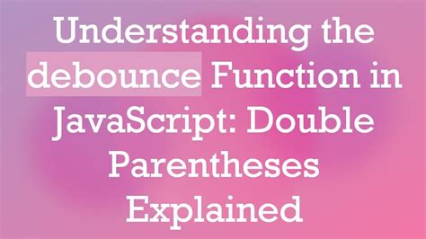 Parentheses Javascript Function