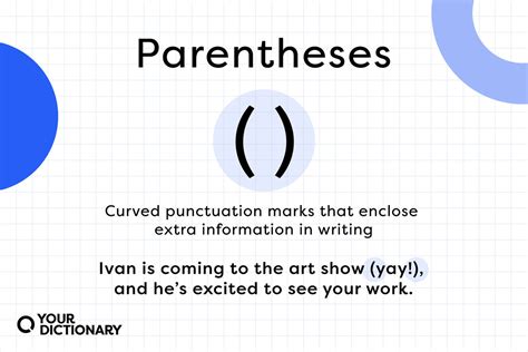 Parenthesis Give Examples
