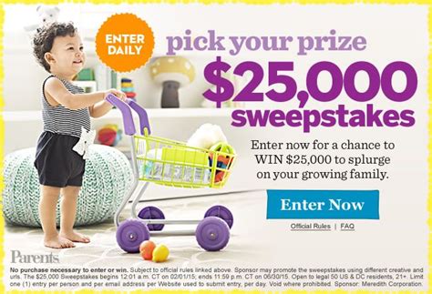 Parents Magazine Good and Ready 1,000 Sweepstakes 10/15 1PP21