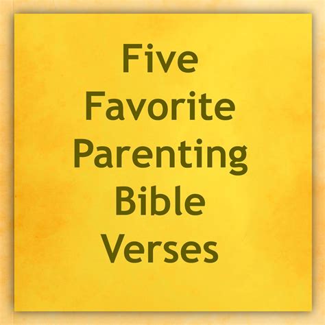 Parenting Verses Bible