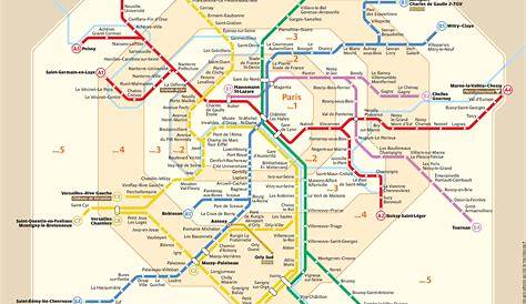 Paris Metro Rer Map , , Train