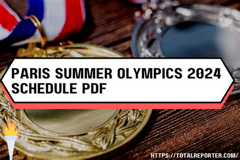 paris 2024 olympics schedule pdf