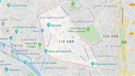 Plan Paris 11 Plan metro Paris plan de Paris