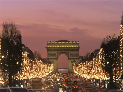 Paris France Christmas Lights