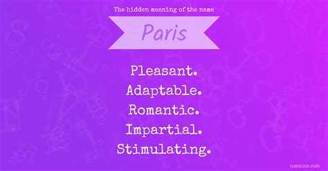 paris meaning in english