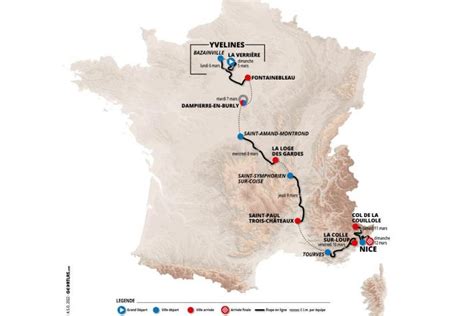 paris nice 2023 cyclisme parcours