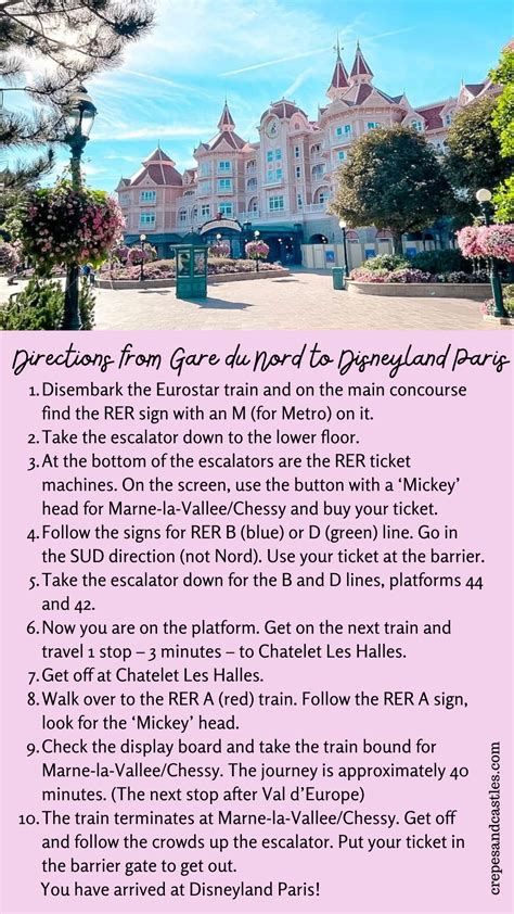 paris nord to disneyland