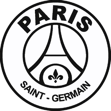 paris saint germain logo noir