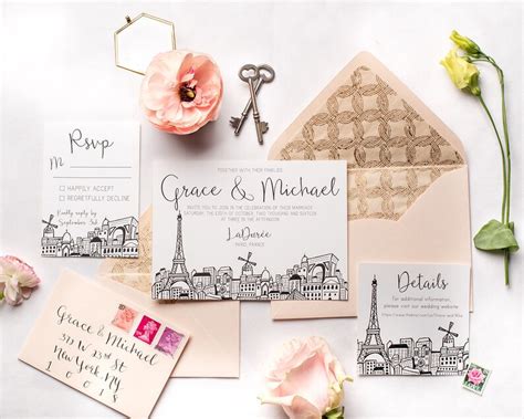 Paris-Themed Wedding Invitations: A Guide To The Perfect Invite