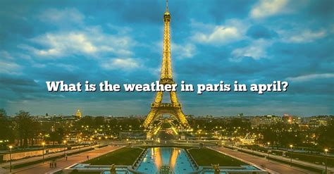 paris weather in april 2022