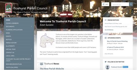 parish council website requirements