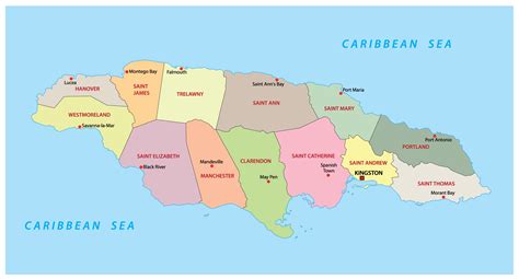 Parish Map Jamaica