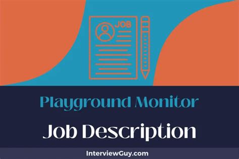 Park Monitor Job Description