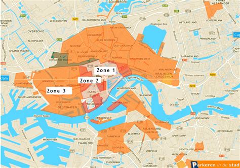 Rotterdam Betaald Parkeren Kaart Kaart Europa