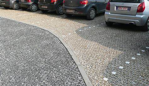 Parking Gravier Stabilise Stabilisation De Sol Avec Dalle Gravelgrid Dans Le
