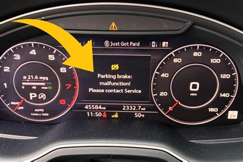 Parking Brake Flashing Audi