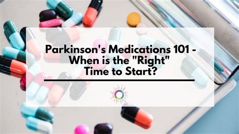 parkinson's disease medication timing