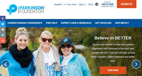 parkinson foundation website about us