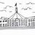parliament house australia drawing